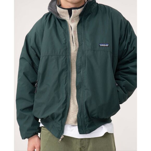 Patagonia Shelled Synchilla Forrest Green Fleece Interior Men's Jacket Small - Picture 1 of 11